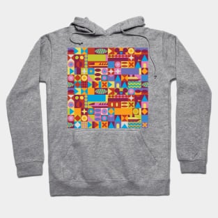 Retro Color Blocks Hoodie